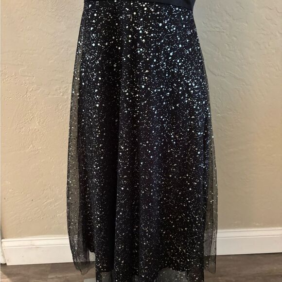 Amazon Black Glitter Evening Dress Sz XL - Picture 5 of 10